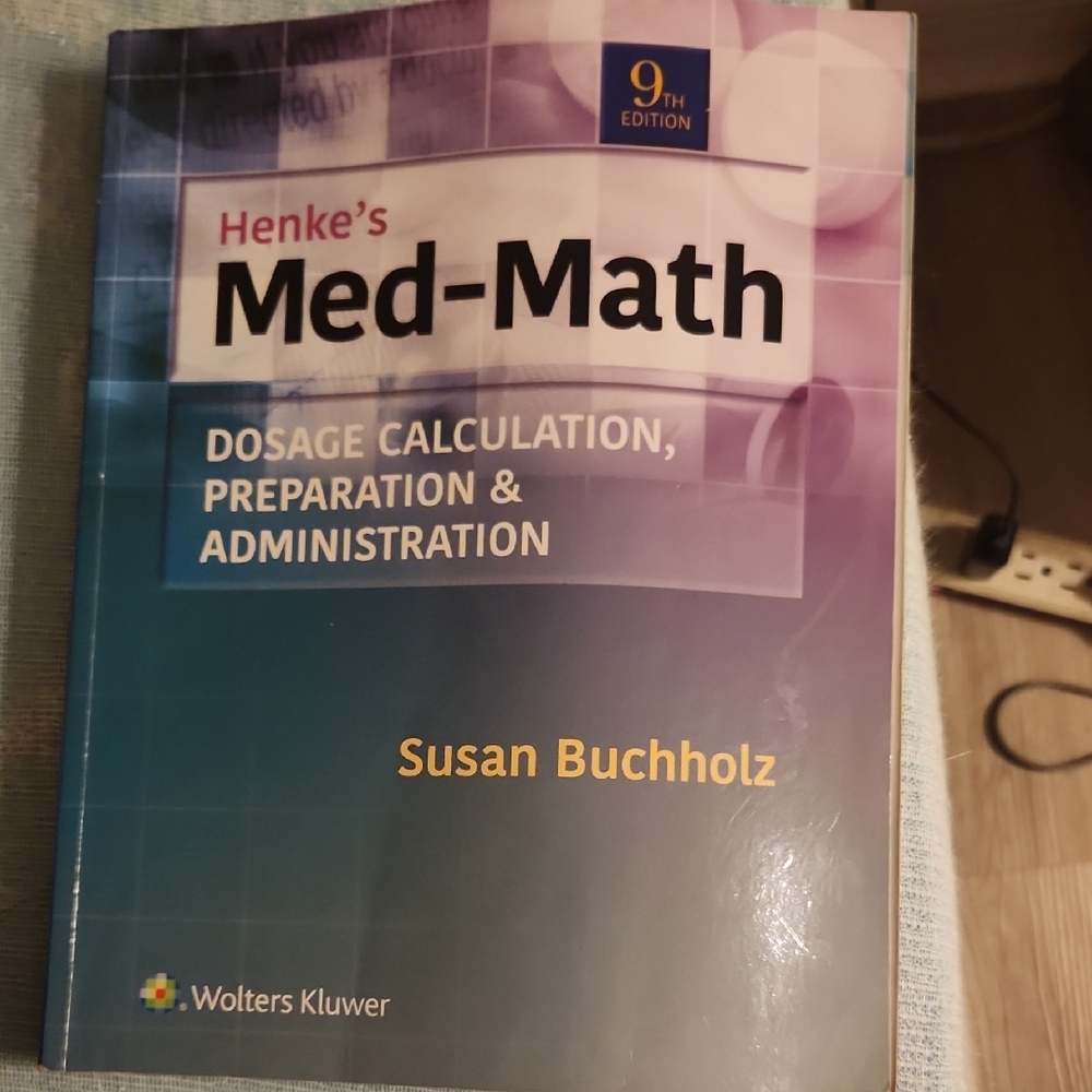 Henke's Med-Math 9th Edition Book